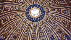 Paint Italy vatican city rooftops st. peter's basilica