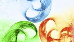 Paint lights abstract flames multicolor