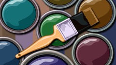 Paint multicolor vectors paint brushes