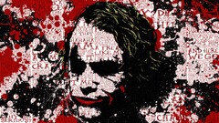 paint splatter Typography The Dark Knight digital art joker