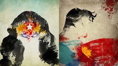 Paint superman Wonder Woman comics dc comics artwork