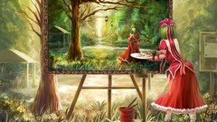 Paint touhou kagiyama hina artwork video games