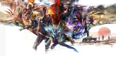 painting mass effect artwork video games science fiction