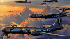 Paintings Aircraft military bomber