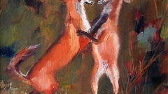 Paintings Animals artwork foxes