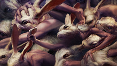 Paintings Animals rabbits artwork