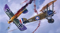 Paintings artistic biplane