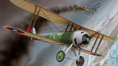 Paintings artistic biplane