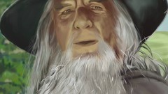 Paintings beard drawings Gandalf Ian McKellen the lord of the 