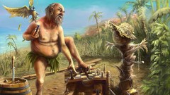 Paintings Birds chess anchor