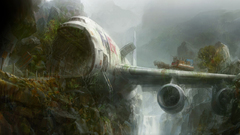 Paintings Bridges Crash Apocalypse