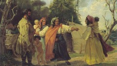 Paintings Camp gypsy artwork François Nicholas Riss