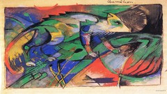 Paintings chameleons artwork expressionism Franz Marc