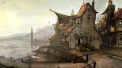 Paintings cityscapes paint buildings