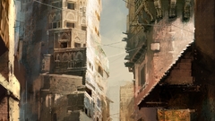 Paintings Daniel Dociu cities