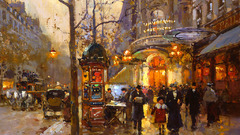 Paintings Edouard Leon Cortes