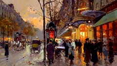 Paintings Edouard Leon Cortes