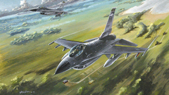 Paintings f-16 fighting falcon