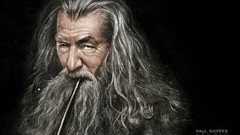 Paintings Gandalf The Hobbit Ian McKellen the lord of the rings