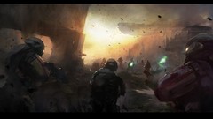 Paintings halo artwork video games