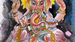 Paintings Hinduism Ganesha diety