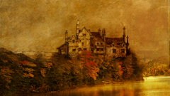 Paintings houses deviantart lakes