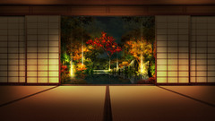 Paintings houses Japanese