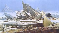 Paintings ice rocks destruction