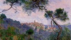 Paintings impressionism Claude Monet towns impressionist 