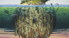 Paintings Islands Jacek Yerka