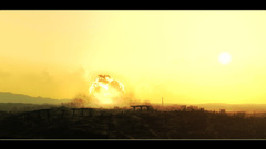 Paintings Landscapes post-apocalyptic explosions