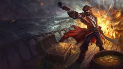 Paintings League of Legends video games riot games Gangplank