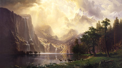 Paintings Mountains clouds Landscapes