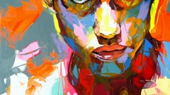 Paintings multicolor Francoise Nielly