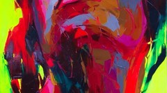 Paintings multicolor Francoise Nielly