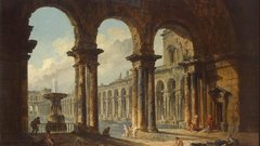 Paintings palace Hubert Robert