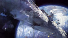 Paintings planets spaceships science