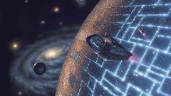 Paintings planets spaceships science fiction galaxies outer 