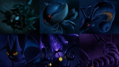 Paintings Pokemon fan art chandelure video games crobat cloyster