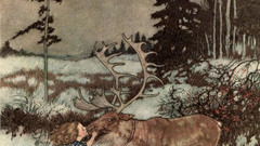 Paintings reindeer Edmund Dulac