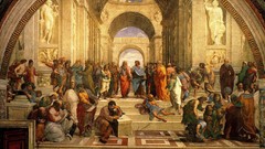 Paintings renaissance philosophers The School of Athens Raphael 