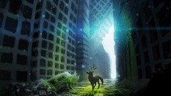 Paintings science fiction silent digital art romantically 