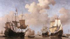 Paintings ships battles vehicles
