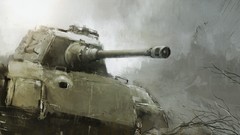 Paintings tanks artwork video games