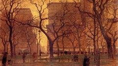 Paintings Trees cityscapes artwork