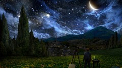 Paintings Vincent van Gogh Starry Night artwork Alex Ruiz