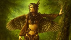 Paintings Warriors angels fantasy art