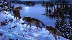 Paintings Wolves
