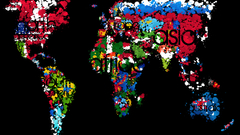 Paintings World paint worldmap