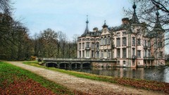 Palace lakes buildings chateau mansion
